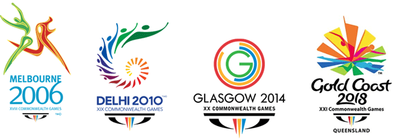Logos of previous editions of the Games